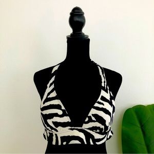 Victoria Secret Zebra Bikini Halter Top